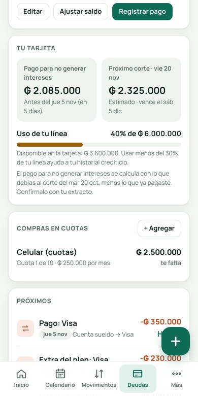 Tarjeta de crédito: pago para no generar intereses y uso de la línea